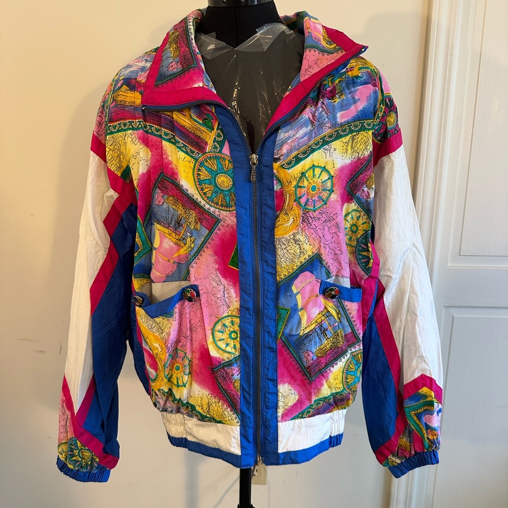 Colorful Vintage Windbreaker Jacket